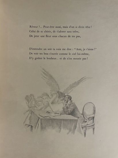 null JOB. LIEGEARD (Stéphen). Aimer ! Paris, J. Barreau, 1914. In-4, couv. rempliée,...