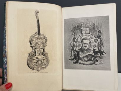 null RENARD. CHAMPFLEURY. Le violon de faïence. Paris, Dentu, 1877. In-8, demi-chagrin...