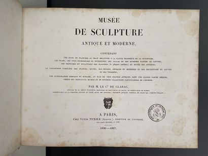 null CLARAC (Frédéric de). Musée de sculpture antique et moderne, contenant une suite...