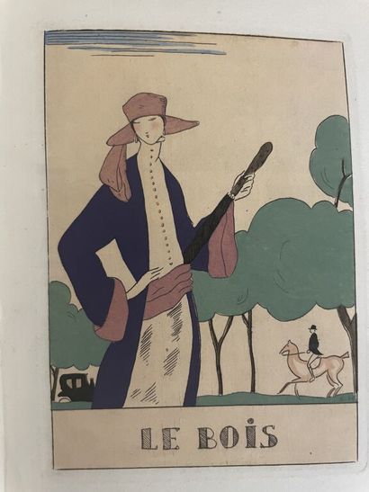null HALOUZE (Édouard). Almanach du masque d'or. 1922. Paris, Devambez, 1921. In-12,...