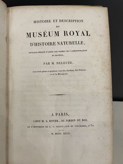 null DELEUZE (Joseph). Histoire et description du Museum Royal d'Histoire Naturelle....