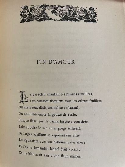 null MAUPASSANT (Guy de). Des vers. Paris, Victor-Havard, 1884. In-12, demi-maroquin...