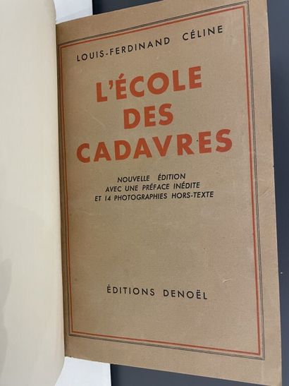 null CÉLINE (Louis-Ferdinand). Réunion de 3 ouvrages en 3 vol. en reliures identiques,...