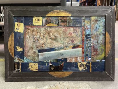 null Jean DIVRY (1953)

Composition with glass plates.

Mixed media.

Signed and...