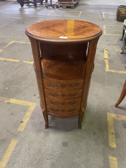 Mahogany, veneer and marquetry middle cabinet,...