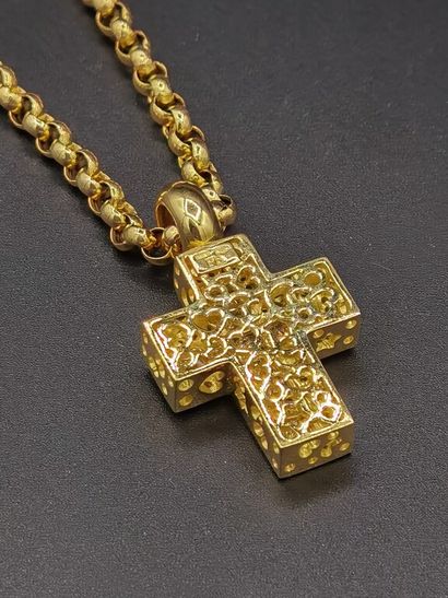null Pasquale BRUNI.

PENDENTIF en forme de croix cage en or jaune 750 mm (18K),...