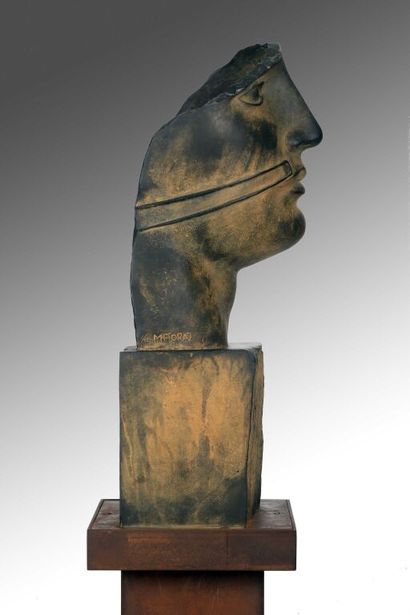 null . Igor MITORAJ (1944-2014)

Tindaro, Frère d'Icare, 1991.

Sculpture en bronze...