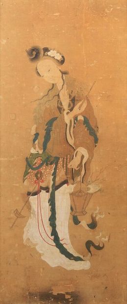 CHINE, période Qing (1644-1911), XIXe siècle.

Dame...