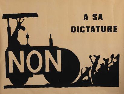 null [Affiches Mai 68]. Ensemble de cinq affiches sérigraphiées sur les évènements...