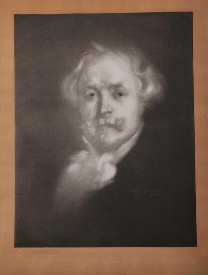 null Eugène CARRIÈRE (1849-1906)

Portrait d'Edmond de Goncourt.

Lithographie sur...