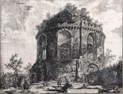 Giovanni Battista PIRANESI Veduta del Tempio detto della Tosse (Tivoli), planche...