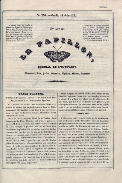 [Le Papillon].Le Papillon, Journal de l'entr'acte....
