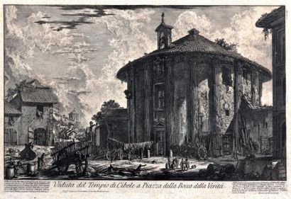 Giovanni Battista PIRANESI Veduta del Tempio di Cibele a Piazza della Bocca della...