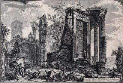 Giovanni Battista PIRANESI Altra veduta del tempio della Sibilla in Tivoli, planche...