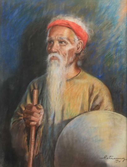 null Lê TRUNG (1919)

Portrait d'homme à la canne, 1950.

Pastel.

Signé en bas à...