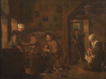 Attribué à Jan HOREMANS le jeune (1682-1790).

L'atelier...