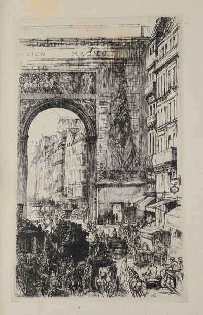 null [Paris]. HEYMAN. CLÉMENT-JANIN. Coups d'oeil sur Paris. Paris, Hessèle, 1911....