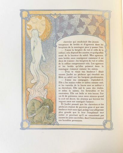 null MUCHA. FLERS (Robert de). Ilsée princesse de Tripoli. Paris, Piazza, 1897. In-folio,...