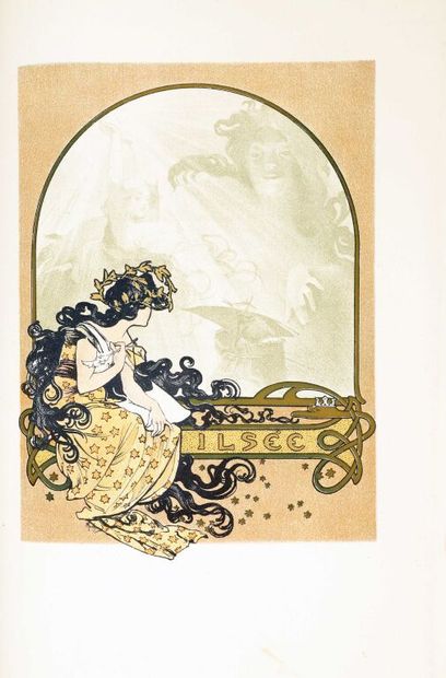 null MUCHA. FLERS (Robert de). Ilsée princesse de Tripoli. Paris, Piazza, 1897. In-folio,...