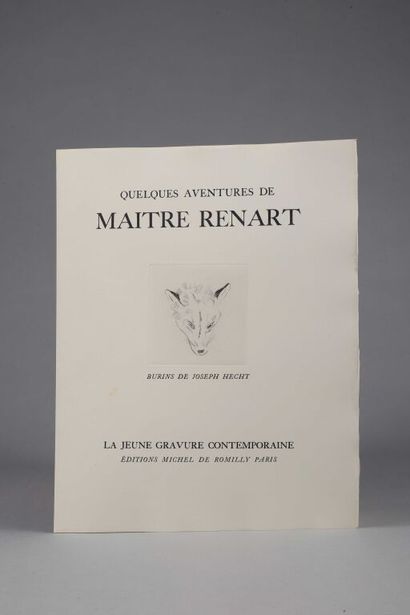 null HECHT (Joseph). Croquis d'animaux gravés au burin. Paris, Joseph Hetch, 1929....