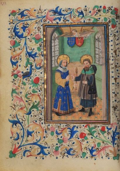 null 
[Manuscrit enluminé du XVe siècle]. Livre de prières de Guillaume Doulcet de...