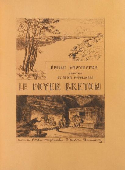 null DAUCHEZ. SOUVESTRE (Émile). Le foyer breton. Contes et récits populaires. Paris,...