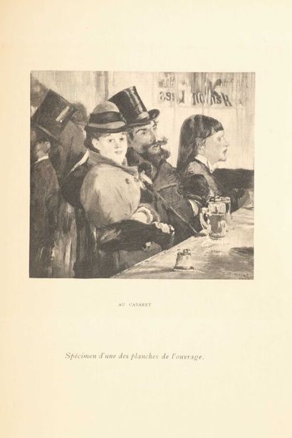 null [Manet]. DURET (Théodore). Histoire d'Edouard Manet. Paris, H. Floury, 1902....