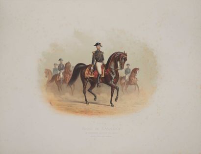  [Hippologie ; Équitation]. ADAM (Albert), DRAKE (Tom). France. École de cavalerie....