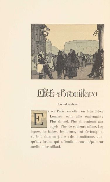 null LEPÈRE. RICHEPIN (Jean). Paysages et coins de rues. Paris, Librairie de la Collection...