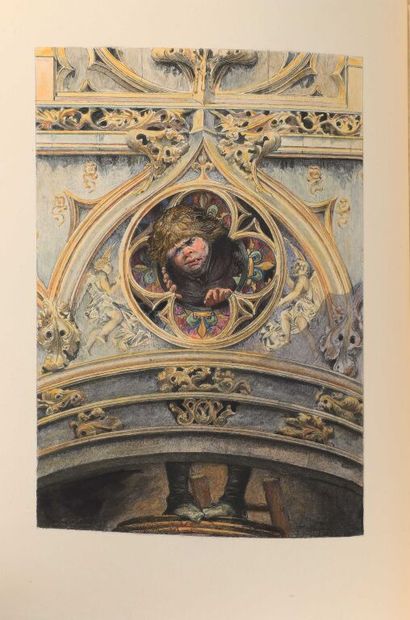  MERSON. HUGO (Victor). Notre-Dame de Paris. Paris, Testard, 1889. 2 vol. in-4, maroquin...