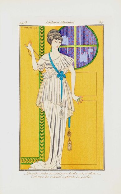 null [Mode]. JOURNAL des dames et des modes. Paris, Aux bureaux du journal des Dames,1913-14....