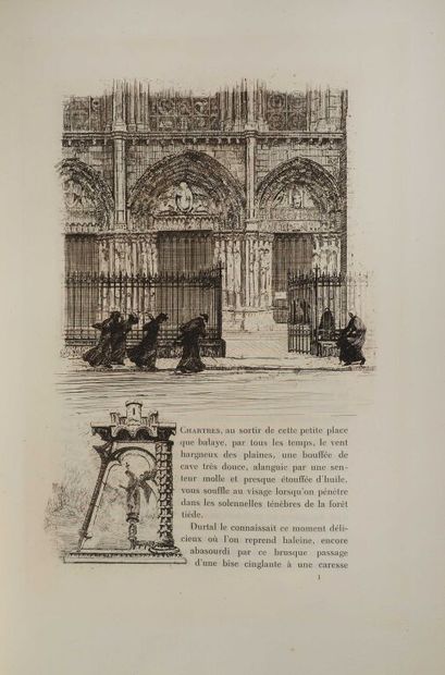 null JOUAS. HUYSMANS (Joris-Karl). La cathédrale. Paris, Blaizot, Kieffer, 1909....