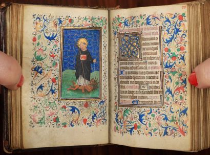 null 
[Manuscrit enluminé du XVe siècle]. Livre de prières de Guillaume Doulcet de...