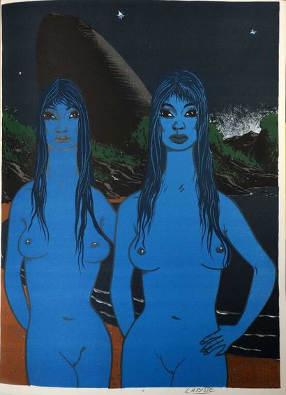 null COLLECTIF. Variations sur l'amour. S. l., Club du Livre, 1968. In-folio, veau...
