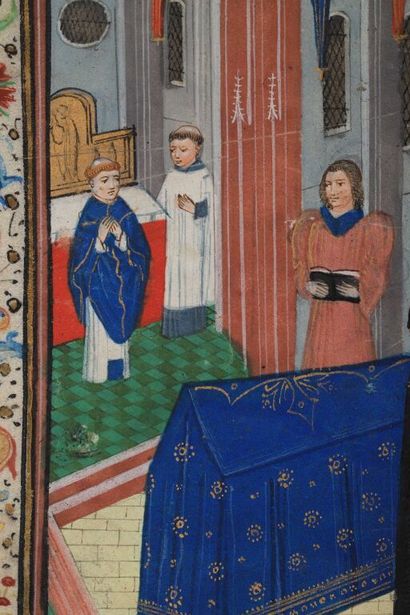 null 
[Manuscrit enluminé du XVe siècle]. Livre d'heures de Jean de Mahieu et Jacqueline...