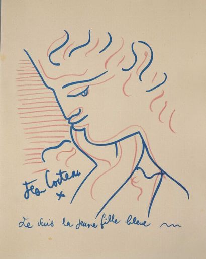 null COCTEAU. VALÉRY (Paul). Douze poèmes. Paris, Bibliophile du Palais, 1959. In-4,...