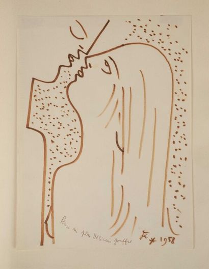 null COCTEAU. VALÉRY (Paul). Douze poèmes. Paris, Bibliophile du Palais, 1959. In-4,...