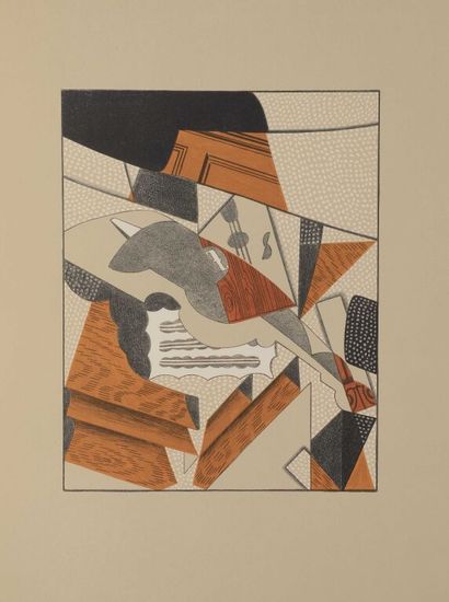 null GRIS. REVERDY (Pierre). Au soleil du plafond. Paris, Tériade, 1955. In-folio,...