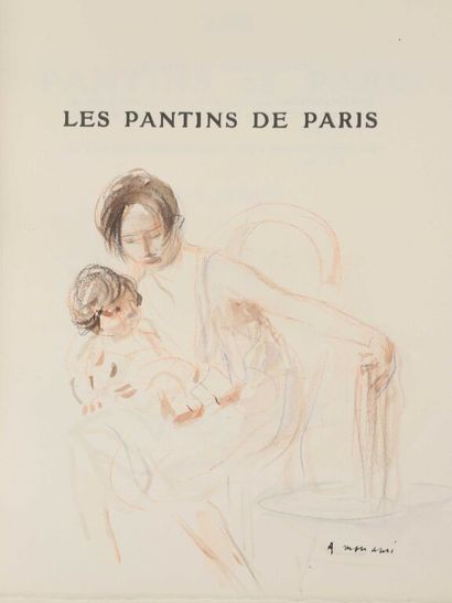 null FORAIN. COQUIOT (Gustave). Les pantins de Paris. Paris, Blaizot, 1920. In-4,...