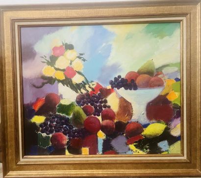 null Claude BALTA (1937-1996)

Still life.

Oil on canvas.

Signed lower right.

54,5...