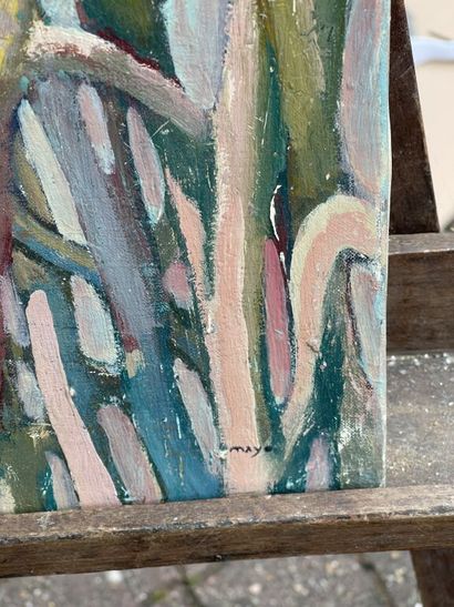 null Antoine MAYO (1905-1990)

Forêt surréaliste. 

Huile sur toile.

Signée en bas...