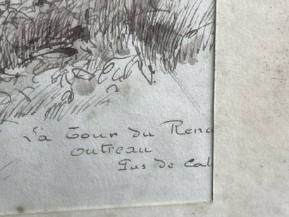 null EUGENE DELATTRE (1864 - 1938)

"La tour du Renard, Outreau, Pas-de-Calais".

Encre...