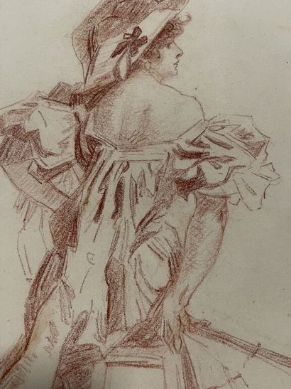 null Attribué à Jules CHÉRET (1836-1932) ?

Portrait de profil d'une jeune femme...