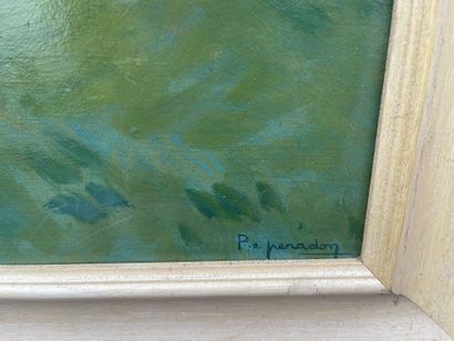 null Pierre-Edmond PERADON (1893-1981)

Paysage de montagne.

Huile sur bois.

Signé...