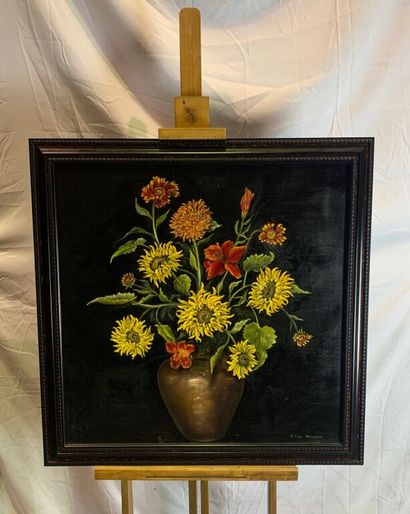 null Sabine MONGEON

Sunflowers in Copper Pot.

Oil on canvas.

Signed lower right...