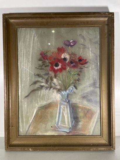null French school of the XXth century

Still life with a bunch of flowers.

Pastel...