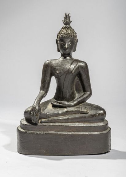 THAILAND. 
Statue of Buddha in bronze, represented...