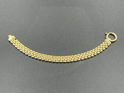 null Flexible RACELET in yellow gold 750 mm. Italian work.

Weight : 28,2 g.