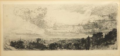 null Seymour HADEN (1818-1910).

Fulham (river); Old Chelsea: out of Whistler's window,...