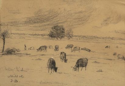 Jean-Baptiste MILLET (1830-1906).

Cows in...